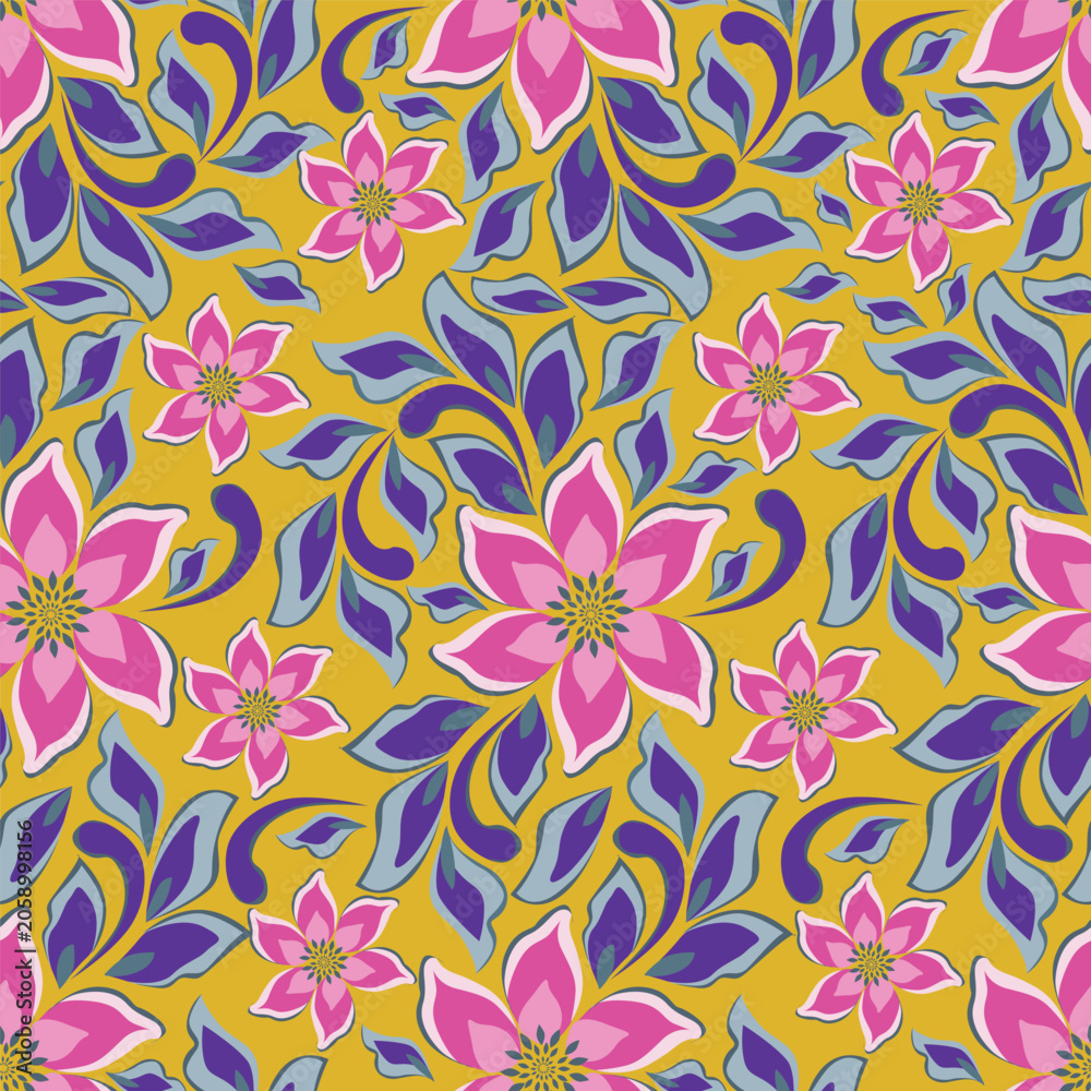 Fototapeta premium seamless floral pattern