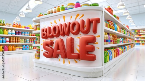 Retail Store Blowout Sale Display