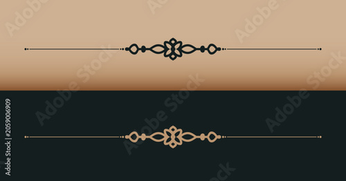 Cuadro en lienzo Minimal elegant text and page divider design background