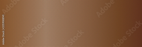 Obraz na plátně Wide metallic copper or bronze gradient speaker grill metal mesh vector background