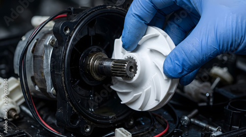 repairing dishwasher pump motor | installing appliance impeller part | dishwasher maintenance and repair service | household appliance spare parts replacement