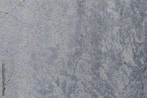 Tableau sur toile ​Gray concrete wall texture background with subtle hairline cracks and weathered plaster surface