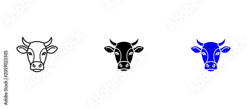 Photography cow head