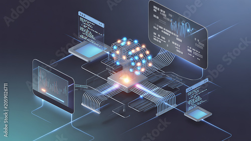 Artificial Intelligence - Computer Processor - Abstract - Generative AI

