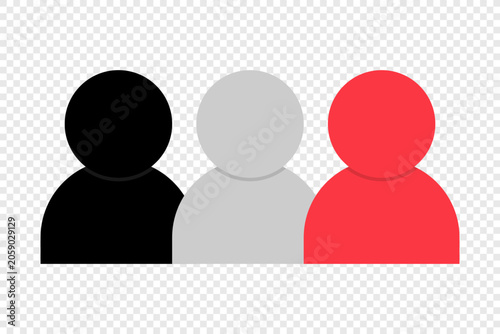Fotografía Group of people. Team icon vector