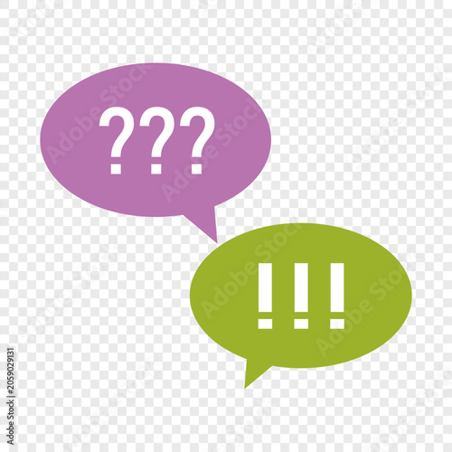 Message box with question mark and statement