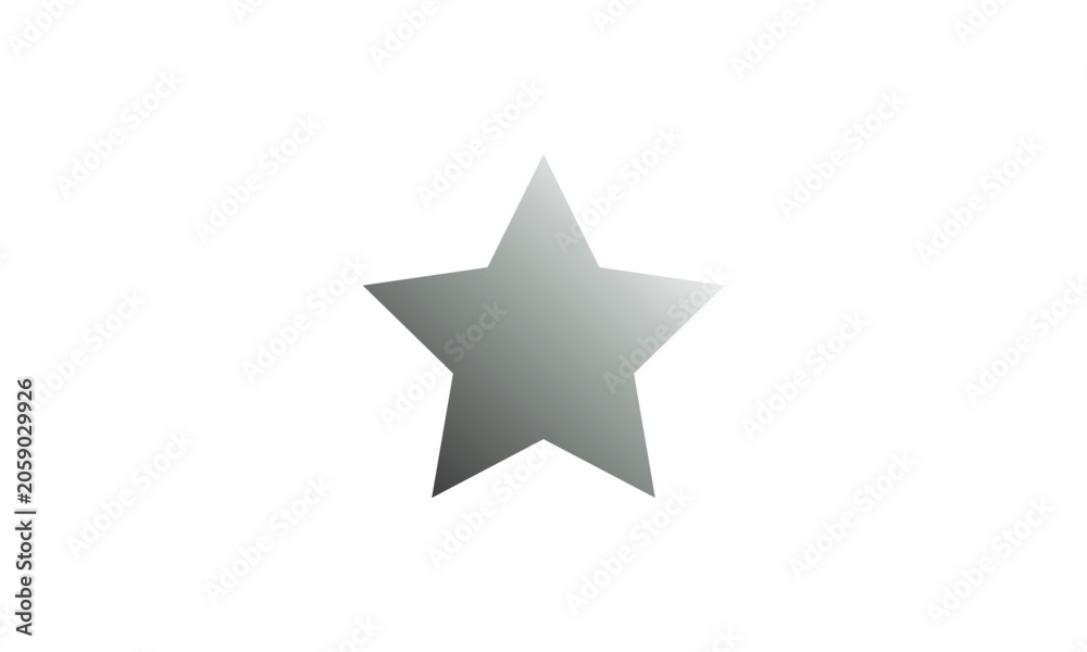 Obraz premium simple creative gradient star vector design.