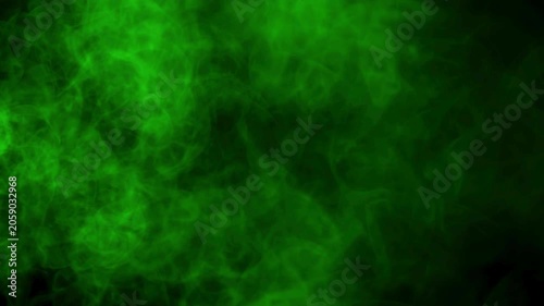 Glowing Green Nebula Cosmic Cloud Abstract Space Background