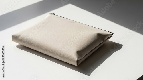 Folded Fabric Pouch with Shadow and Light