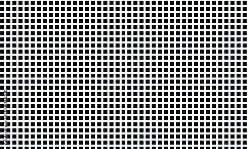 Tableau sur toile Abstract black and white geometric dotted metal mesh pattern background with cir