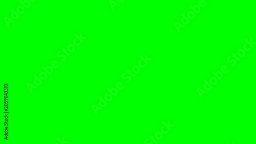 Green Screen Transition with Halftone Dots Pop Art Frame