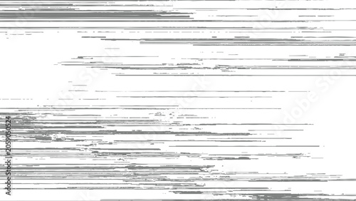 Bild auf Leinwand Glitchy distorted digital video screen with broken lines and corrupted signal di