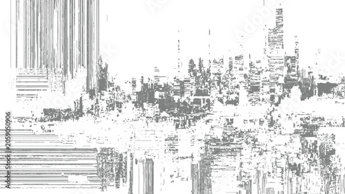 Φωτογραφία Glitchy distorted digital noise pattern with horizontal and vertical lines and p