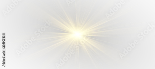 Dramatic projector spotlight with intense white ray and floating dust particles, abstract stage performance illumination on dark backdrop, scalable creative element vector and png.