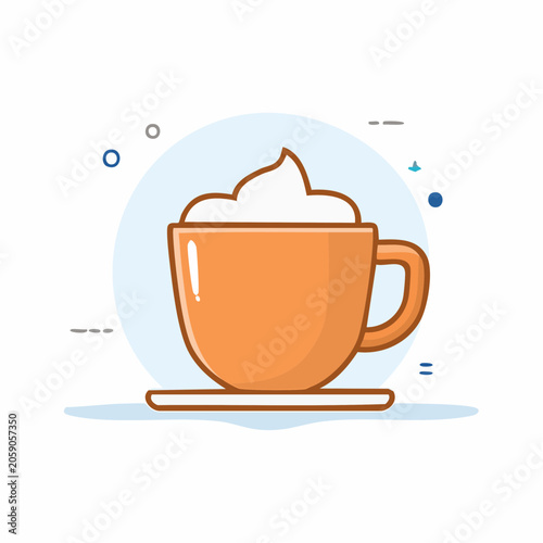 Orange Cup with Whipped Cream