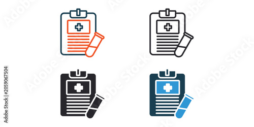 result icons outline and Flat Style,transparent background