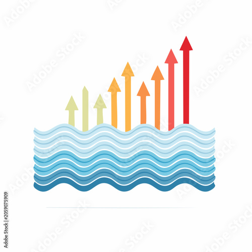 Rising Sea Levels and Climate Change Graph