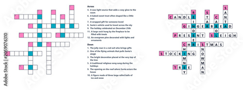 Christmas crossword with answers