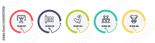 Vászonkép baseball outline icon set featuring goalie, sacred scriptures, muscular, baseball team icons