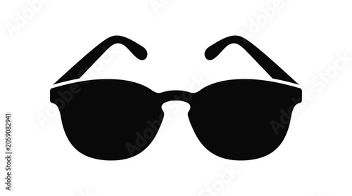 Foto Sunglasses Silhouette Against White Background shades eyewear