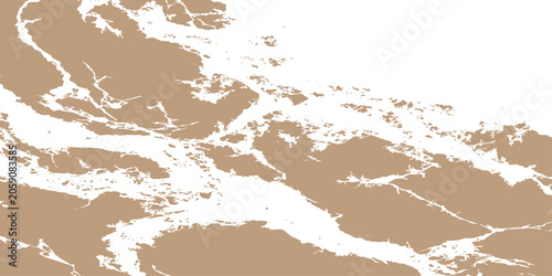 Foto Abstract organic shape with winding lines and negative space a beige silhouette