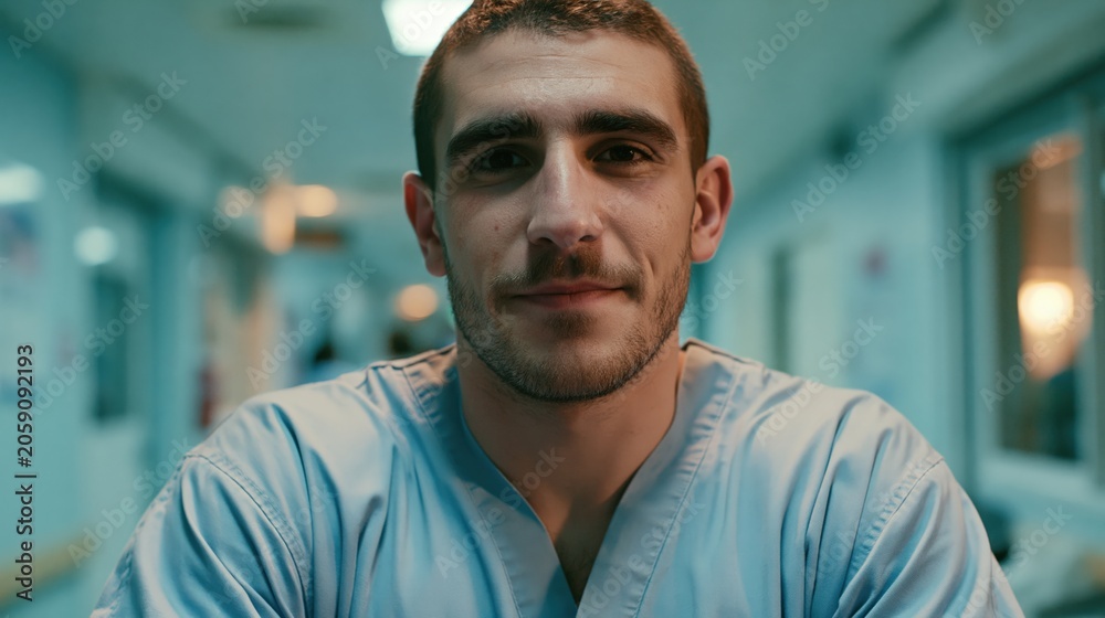 Obraz premium Neurodiversity Workplace Young French Man With Steady Expression