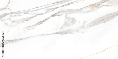 Foto Pristine white marble adorned with soft pearl-gray veining and delicate golden accents, embodying timeless luxury and refined sophistication