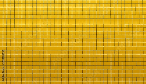 Yellow Ceramic Mosaic Tiles Texture Background Yellow Metro Tiles Horizontal Long Wide Picture