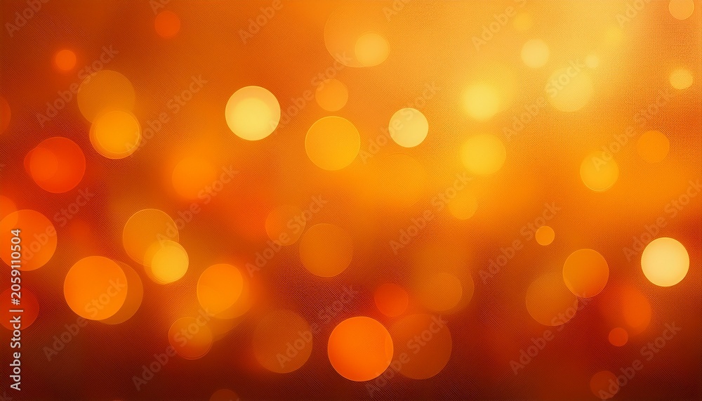 Fototapeta premium Orange Bokeh Textured Background Generative Ai