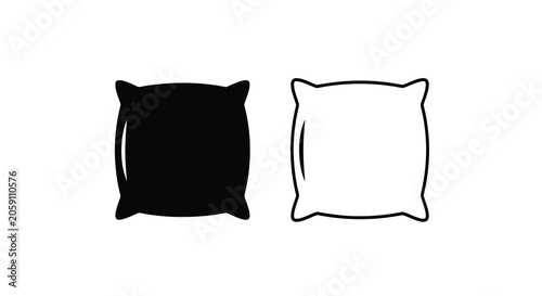Foto Pillow Shapes Black And White Silhouette cushion