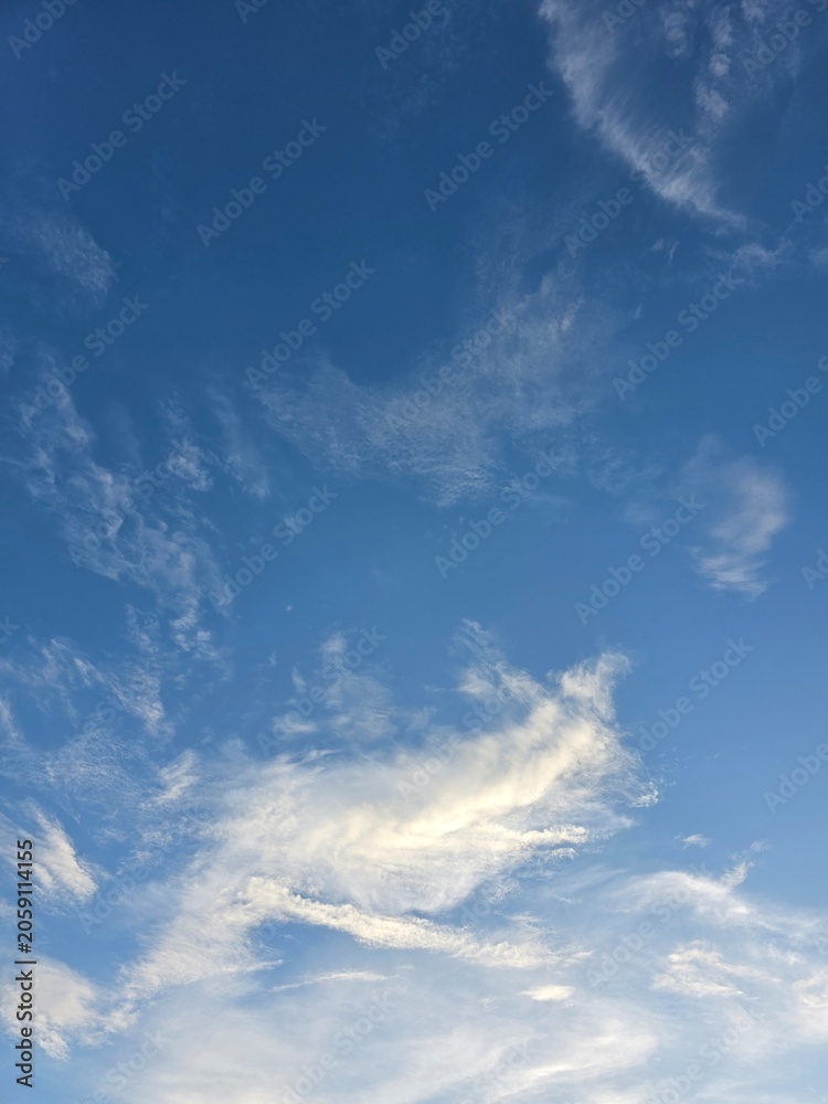 Obraz premium blue sky with clouds