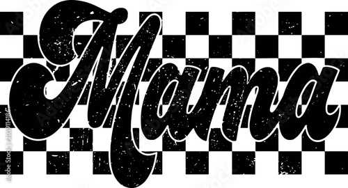 Billede på lærred mama tattered svg png