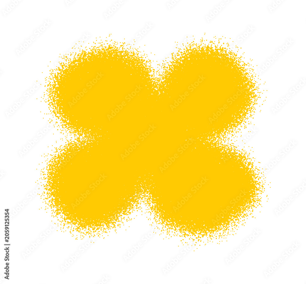 Obraz premium Clover Spray Blob Grunge Stencil