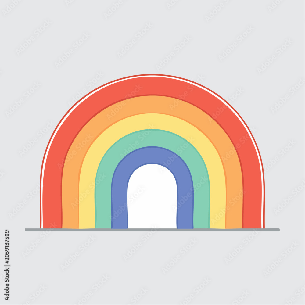 Fototapeta premium Simple Rainbow Illustration