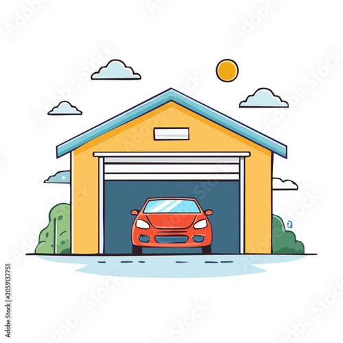 Car in a Garage
