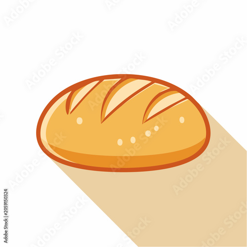 Cartoon Loaf of Bread