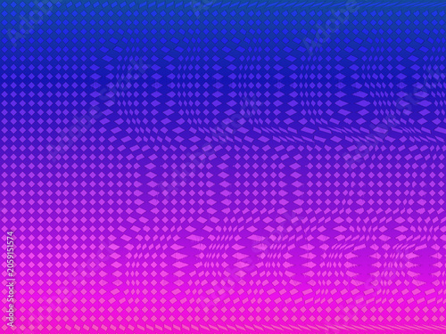 Walking Cat Stereogram in Diamond Grid Pattern