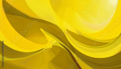 Abstract Yellow Background Generative Ai