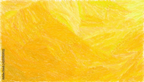 Yellow Pastel Crayon Drawing Paper Background Texture
