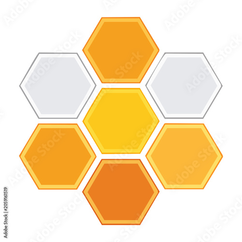 Colorful Hexagon Honeycomb Pattern