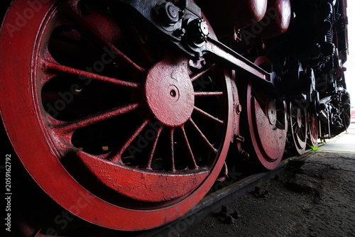 Drivetrain of a historic steam engine