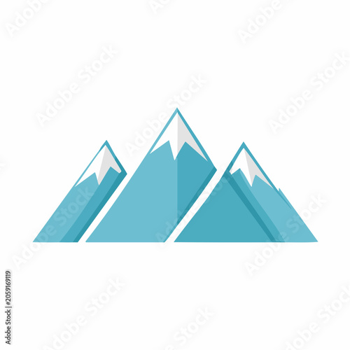 Stylized Mountain Range Icon