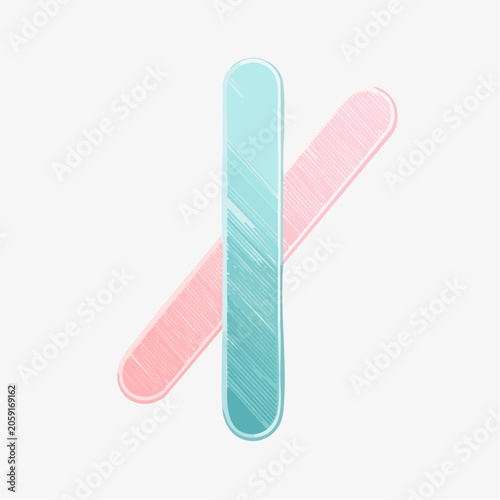Two Nail Files Crossed