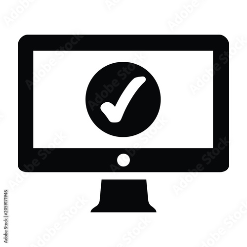 Monitor Verification Icon
