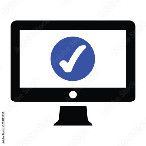 Monitor Verification Icon