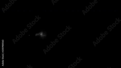 dust spray particles moving and floating around the screen