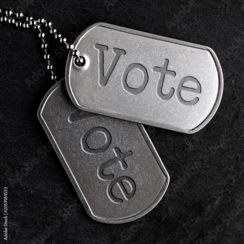 Old military dog tags - Vote