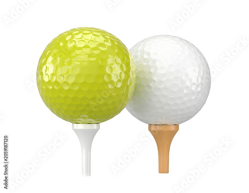 golf ball isolated on white