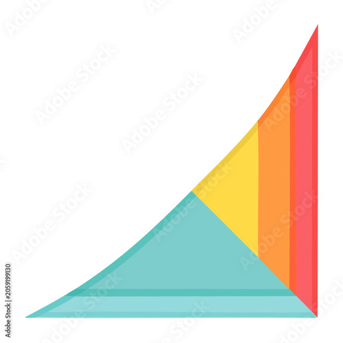 Colorful Gradient Triangle Illustration