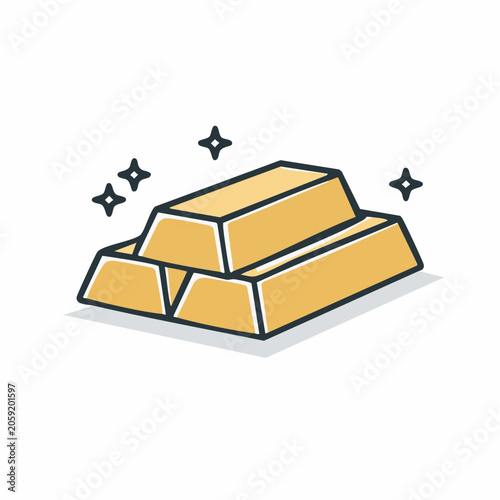 Gold Bars Icon